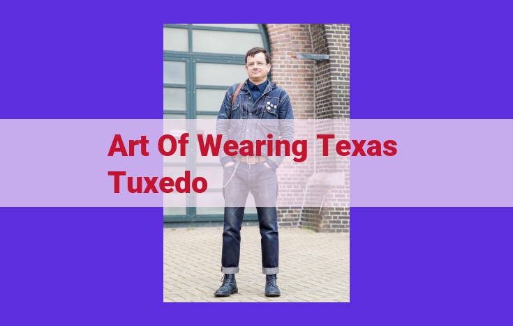 Discover the Texas Tuxedo: A Quintessential Texan Style Guide for Cowboy Heritage and Fashion