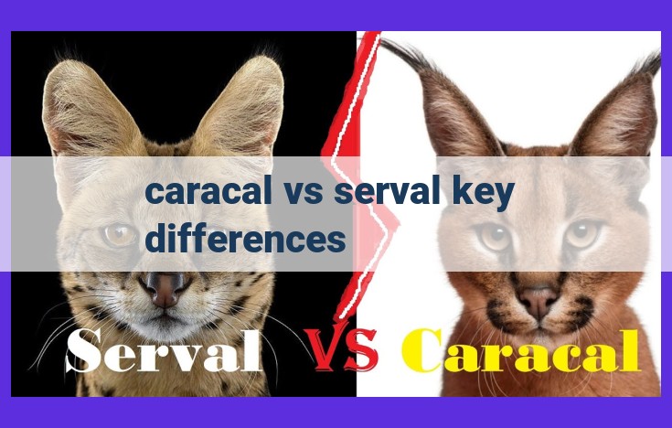 Unveiling the Intriguing Differences Between Caracals and Servals: A Comprehensive Comparison