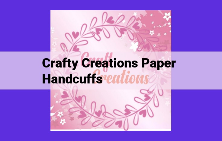Spark Imagination and Learning: DIY Paper Handcuffs for Kids | Educational Craft Activity