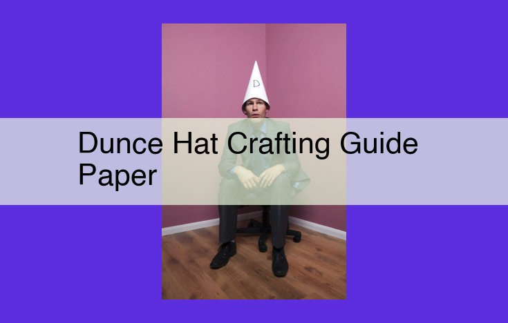 Craft Your Own Dunce Hats: A Paper-Crafting Guide for Personalized Symbolism