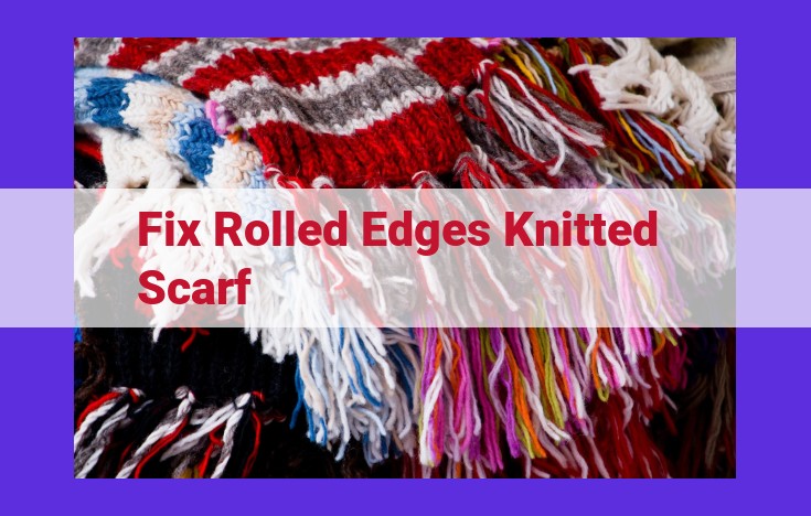 Master Knitted Scarves: Techniques for Preventing Rolled Edges