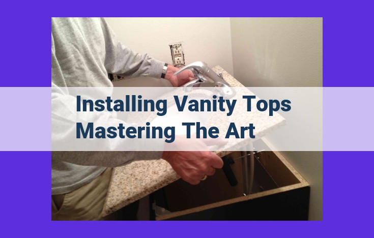 Master the Art of Installing Vanity Tops: A Comprehensive Guide