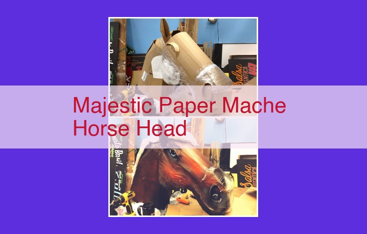 Craft an Enchanting Paper Mâché Horse Head: Empowering Artists with Accessibility and Majestic Beauty
