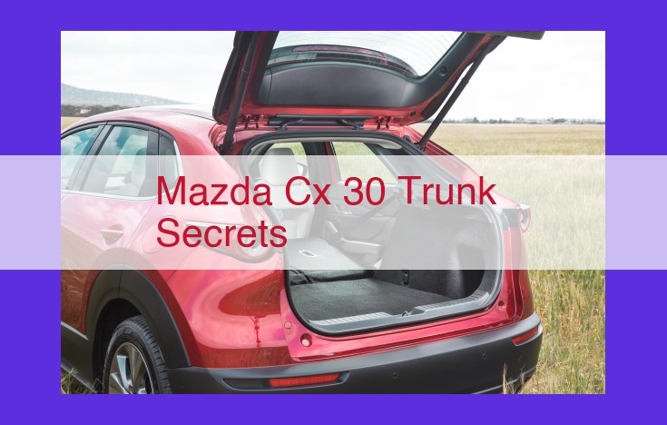 Unveiling the Hidden Storage Secrets of the Mazda CX-30: Optimize Trunk Space and Convenience