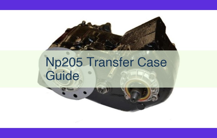 Comprehensive Guide to NP205 Transfer Case and 4x4 Systems: Operation, Troubleshooting, and Service