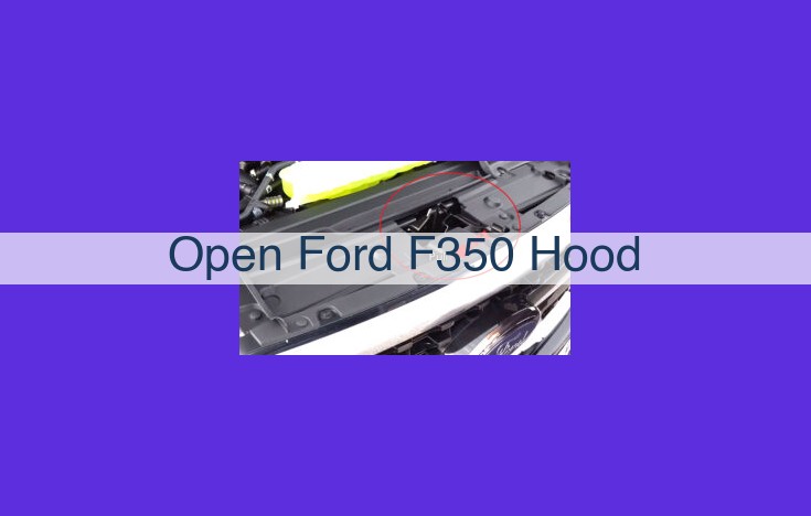 Step-by-Step Guide: Opening the Engine Compartment of a Ford F350