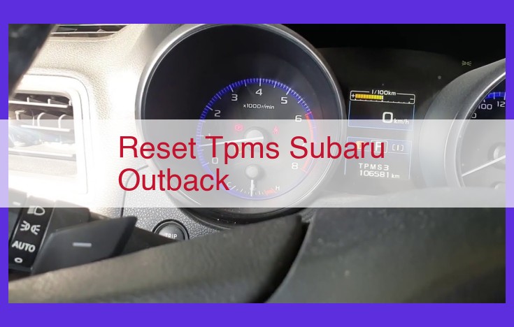 How to Reset Your Subaru Outback Tire Pressure Monitoring System (TPMS) for Optimal Performance
