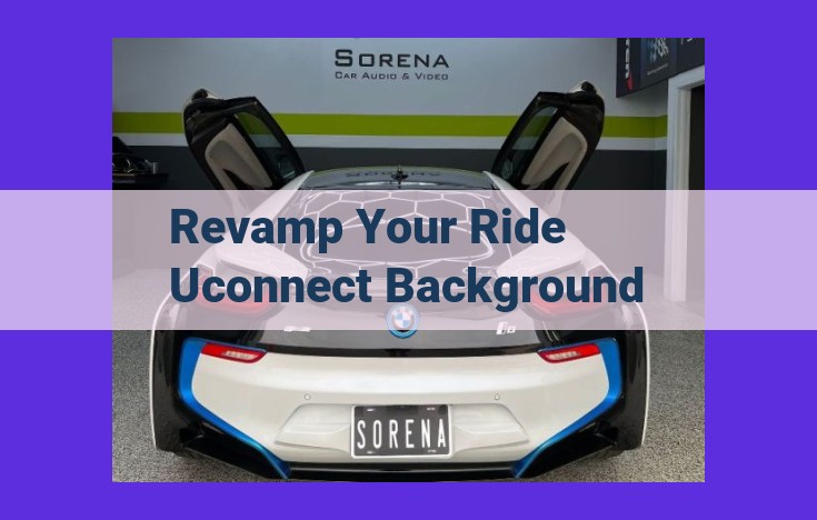 Enhance Your Driving with Uconnect: Personalized Dashboard, Remote Connectivity, and Entertainment on the Go