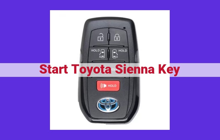 How to Start a Toyota Sienna: A Comprehensive Guide to Keyless Entry and Ignition