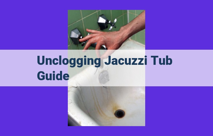 Unclogging Your Jacuzzi Tub: A Comprehensive Guide to DIY and Professional Solutions