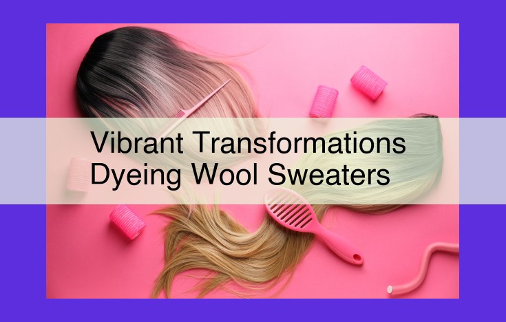 Dyeing Wool Sweaters: Transform Garments with Vibrant Acid Dyes