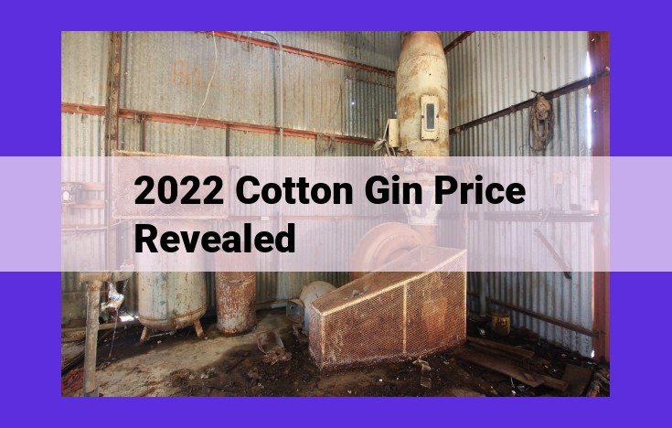 Optimize 2022 Cotton Gin Prices through Market Dynamics and Operational Efficiency