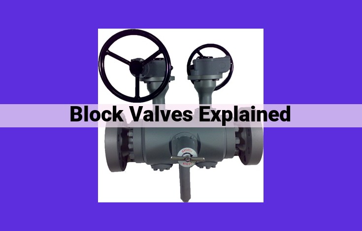 Block Valves: A Comprehensive Guide for Selection, Installation, and Troubleshooting