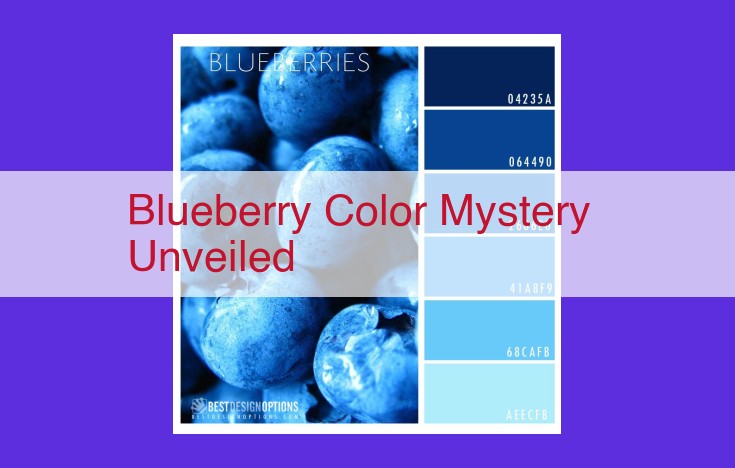 Unveiling the Blue Enchantment of Blueberries: Exploring the Role of Anthocyanins and pH