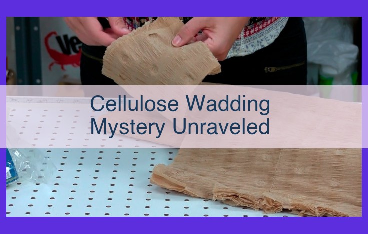 Unlocking the Molecular Secrets of Cellulose Wadding: A Comprehensive Analysis