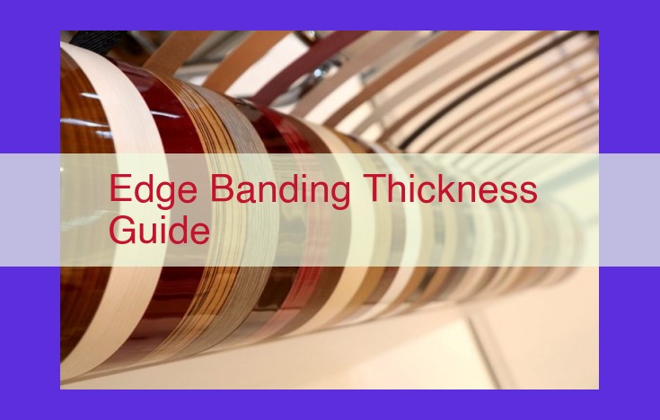 Essential Edge Banding Thickness Guide: Ensuring Aesthetics and Durability in Woodworking