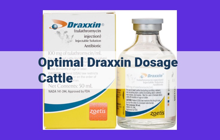 Optimized Draxxin Administration for Cattle: Comprehensive Guide to Dosage, Routes, and Withdrawal Periods