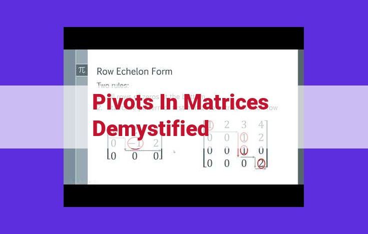 Mastering Pivots: Your Key to Unlocking Matrix Secrets