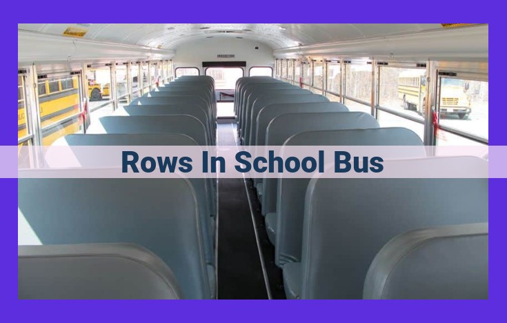 School Bus Rows: Enhancing Safety, Comfort, and Efficient Transportation